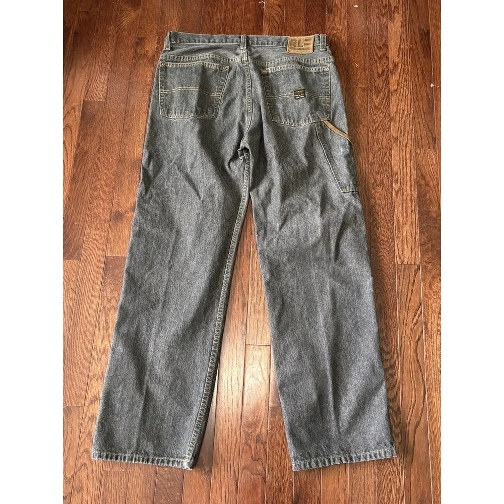 Vtg Ralph Lauren Polo Jeans Co 34x30 Denim C-5 Carpenter Jeans Y2K Baggy